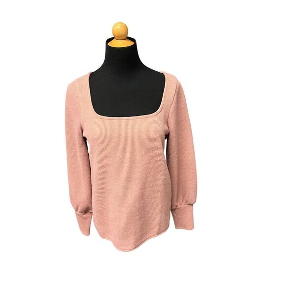 MADEWELL Ottoman Rib Square-Neck Top size small - Picture 11 of 11